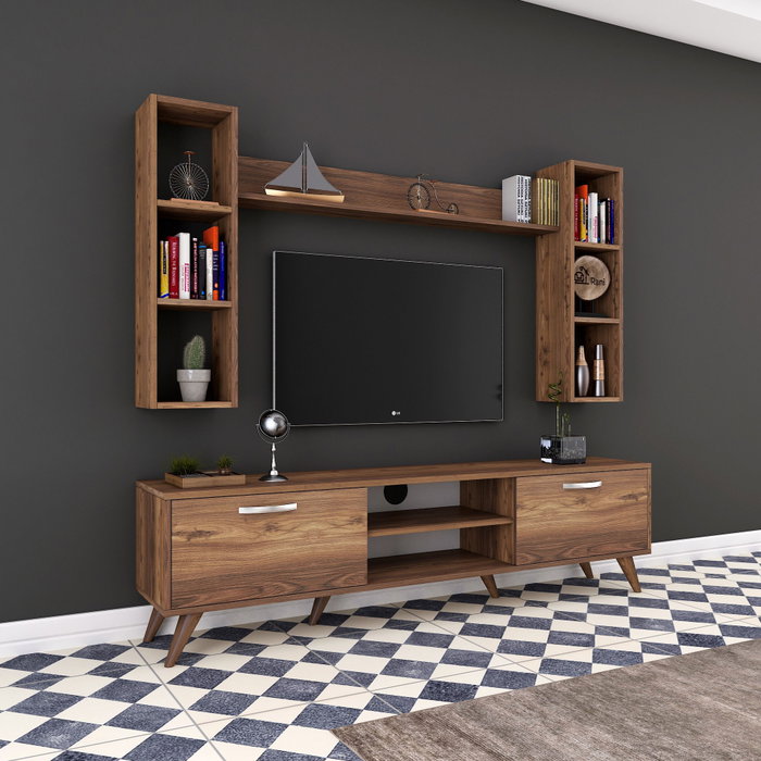 Hanah Home M5 - 240 Mueble de TV Nogal Hanah Home M5 - 240 Mueble de TV Nogal